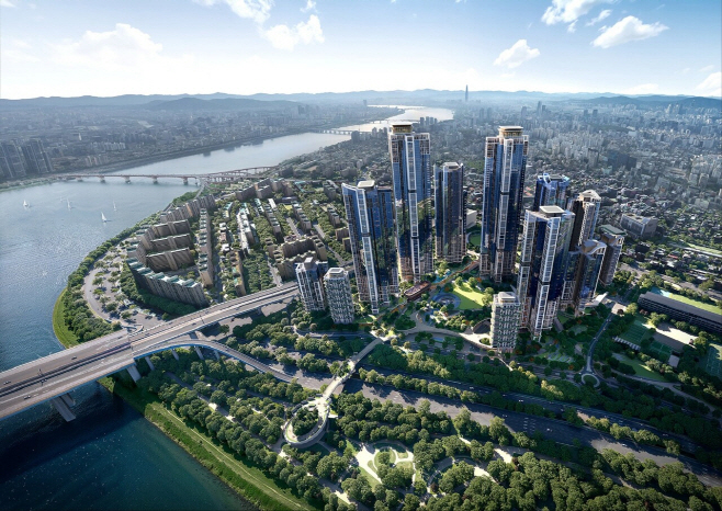 서울 강남구 압구정2구역 재건축 조감도