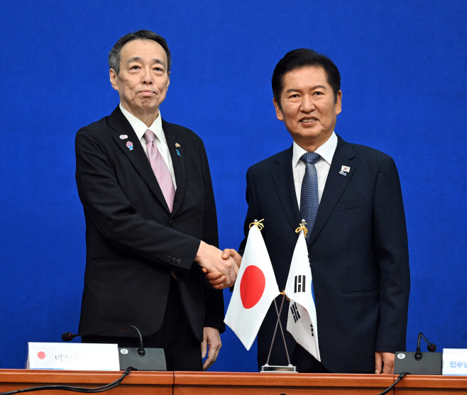 정청래 대표, 미즈시마 고이치 주한일본대사 접견