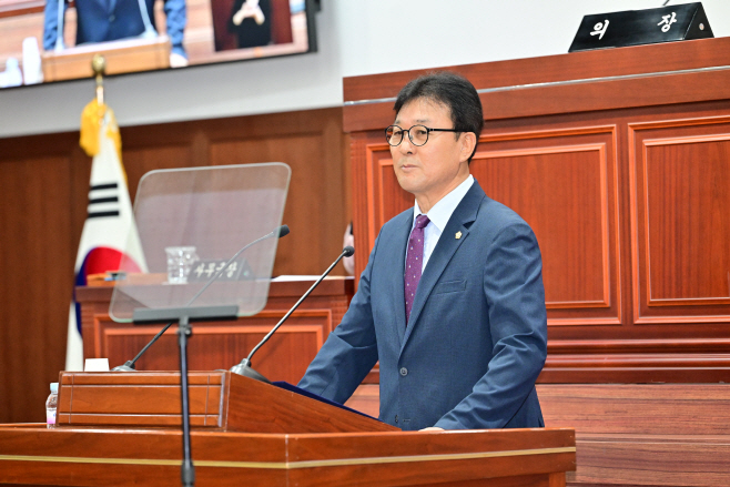 김천시의회 이복상 의원이 5분 자유발언