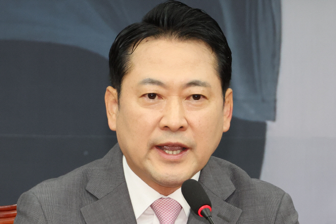 국민의힘 장동혁 대표 기자간담회<YONHAP NO-2785>