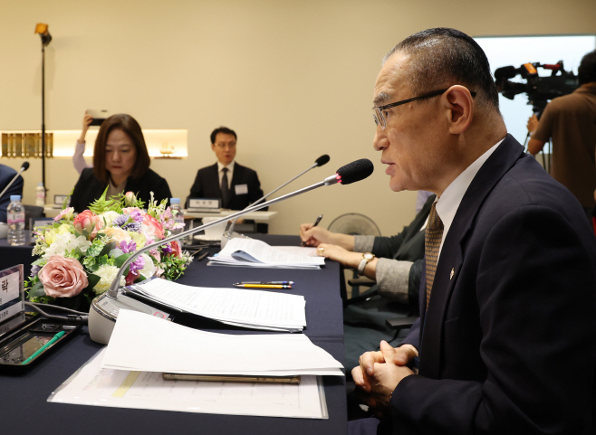 발언하는 위성락 국가안보실장<YONHAP NO-3624>