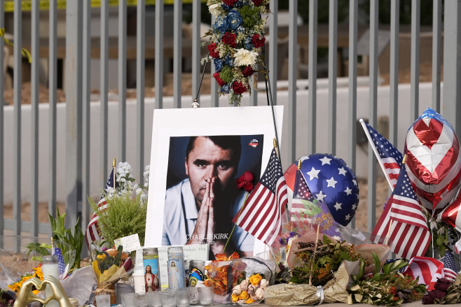 Charlie Kirk Shot <YONHAP NO-4757> (AP)