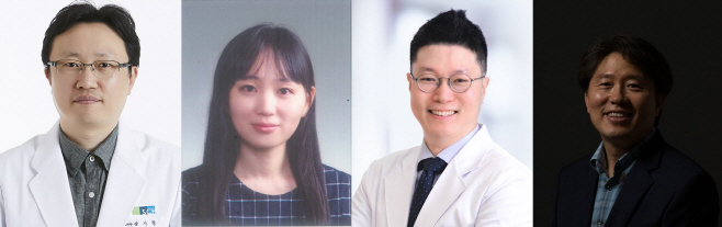 왼쪽부터 순천향대천안병원 장시형 교수, 한양대의과대학 이정연 교수, 서울대병원 유한석 교수, ㈜옵토레인 이도영 대표f