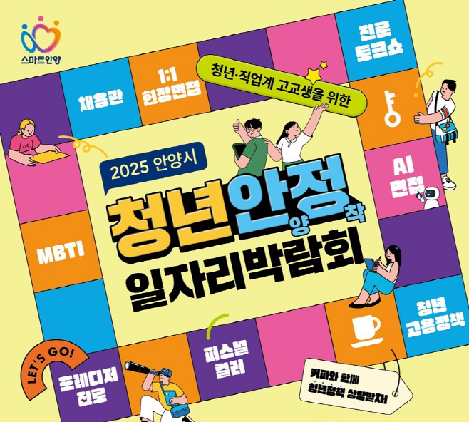 청년 안양정착 일자리박람회 포스터