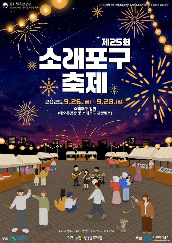 (1) 제25회 소래포구 축제, 축제장 내 먹거리 정보 사전 공개