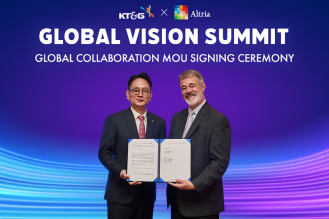 KT&G 알트리아 니코틴 파우치 등 MOU 체결