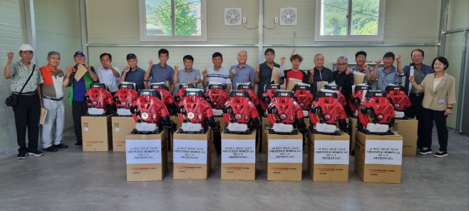 예산군, 고향사랑기금사업 제1호 ‘경로당 에어블로워 보급’ 완료