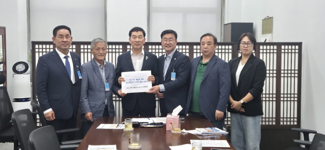 유의식 의장  신정훈 행정안전위원장 면담