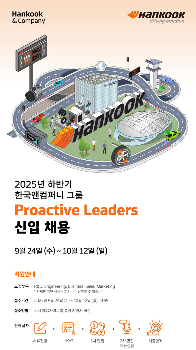[사진자료] 한국앤컴퍼니그룹 2025 하반기 신입사원 공개 채용 포스터