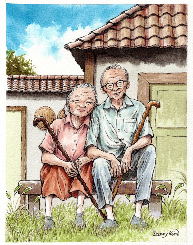 청려장 그림