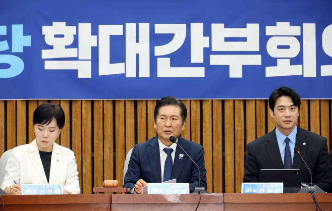 민주당, 확대간부회의<YONHAP NO-3686>