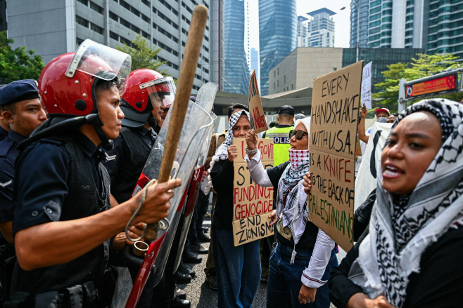 MALAYSIA-PALESTINIAN-ISRAEL-US-CONFLIC... <YONHAP NO-5796> (AFP)