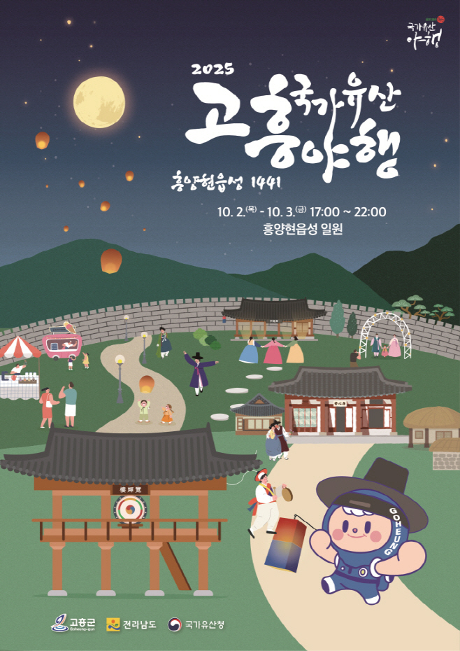 빛과 역사로 물드는 고흥의 밤... 2025년 국가유산 야행 개최