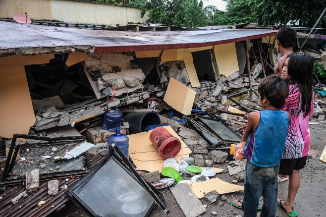 Philippines Earthquake <YONHAP NO-4902> (AP)