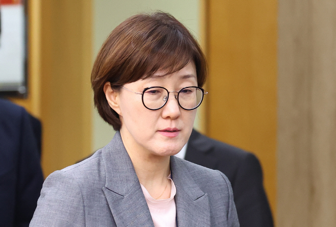 수석보좌관회의 참석하는 김현지 제1부속실장<YONHAP NO-4507>