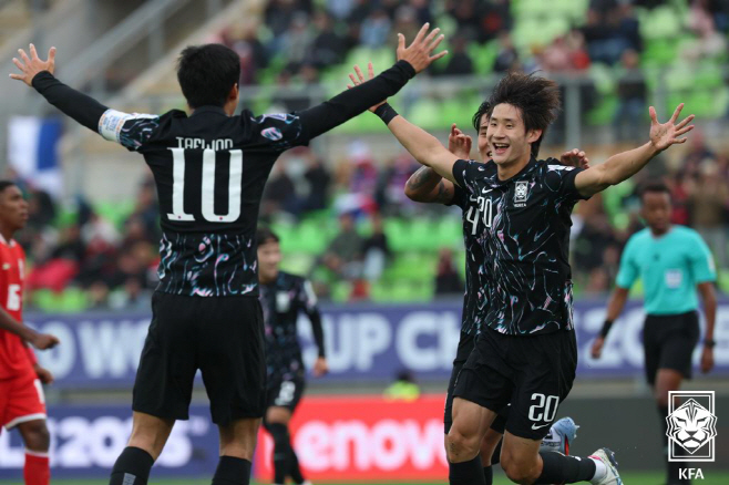 '신민하 결승골' 한국, 파나마에 2-1 승리