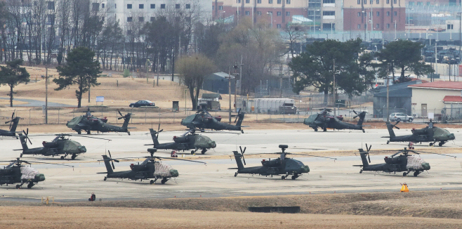 한미연합훈련 8∼18일 시행..규모 축소·야외기...<YONHAP NO-2870>