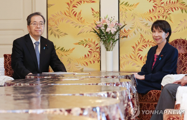 다카이치 사나에 자민당총재와 사이토 공명당 대표