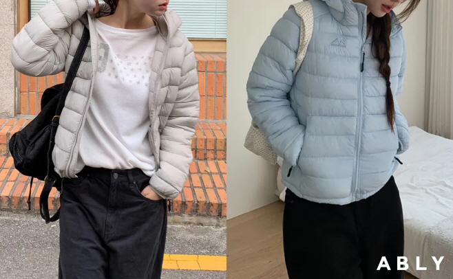 [이미지 자료] 에이블리, 급 추위에 방한 의류 관심 급증...'경량 패딩' 검색량 2.5배 상승 (1)