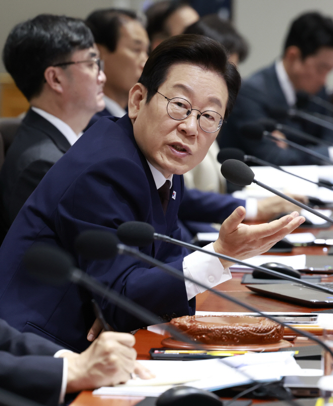 국무회의 발언하는 이재명 대통령