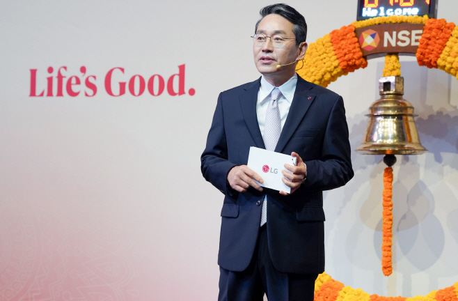[사진1] LG전자 조주완 CEO 인도법인 상장식