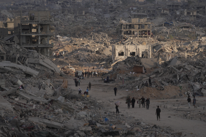 Israel Palestinians Gaza <YONHAP NO-2185> (AP)
