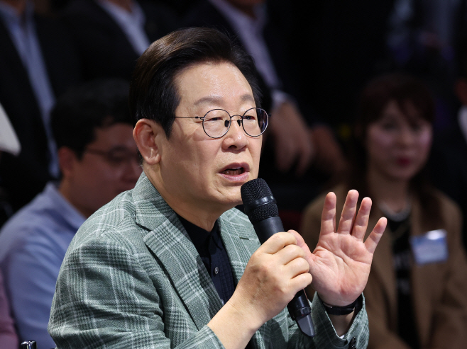 발언하는 이재명 대통령<YONHAP NO-4158>