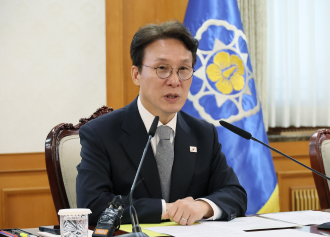 발언하는 김민석 국무총리<YONHAP NO-2721>