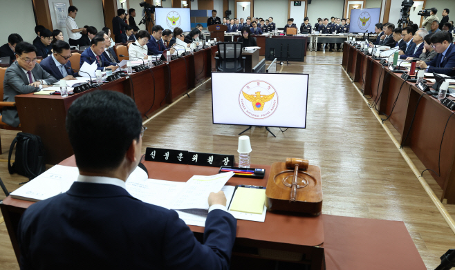 경찰청 대상 행안위 국정감사<YONHAP NO-2316>