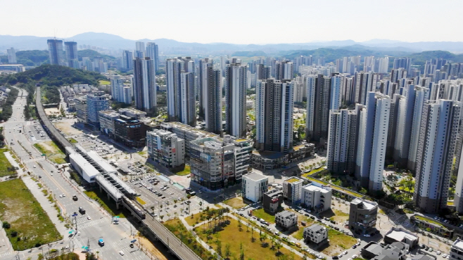 아산시 탕정 신도시 전경