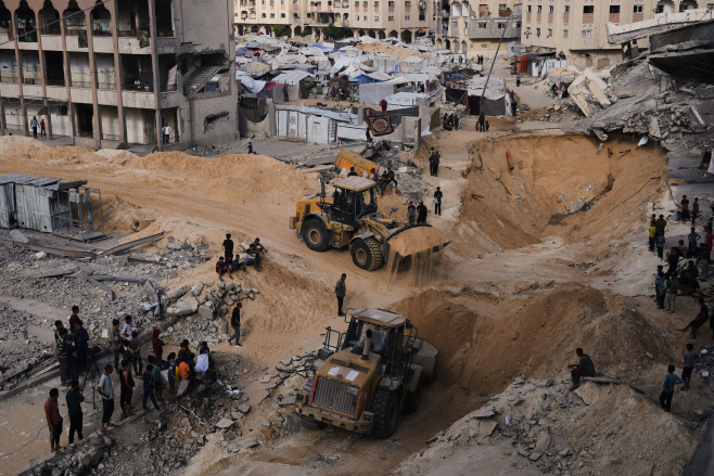 Israel Palestinians Gaza <YONHAP NO-4976> (AP)