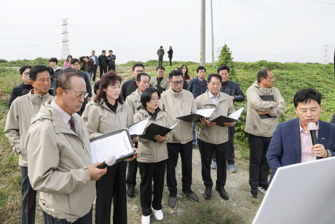 예산군의회, 주요사업장 현장 점검