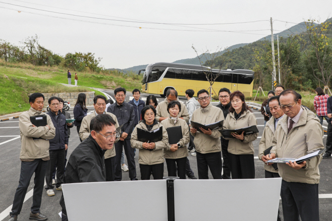예산군의회, 주요사업장 현장 점검
