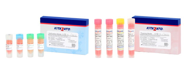 [사진]LG화학이 국내 출시한 난자 및 배아 냉동(사진 좌측), 해동(우측) 키트