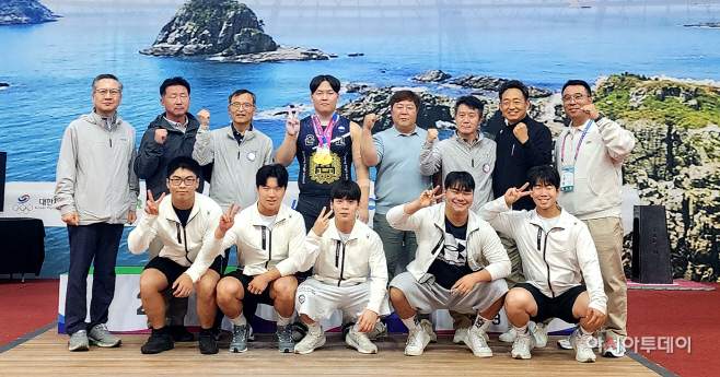 온양고역도부단체사진