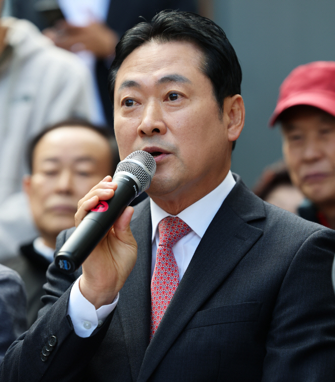 발언하는 장동혁 대표<YONHAP NO-3399>