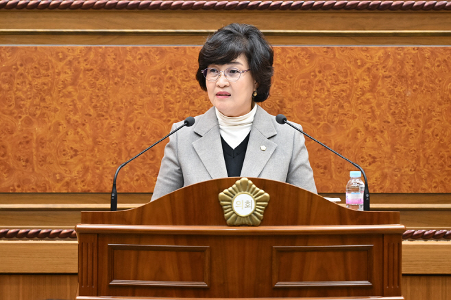 사진(5분 자유발언-정미영 의원)