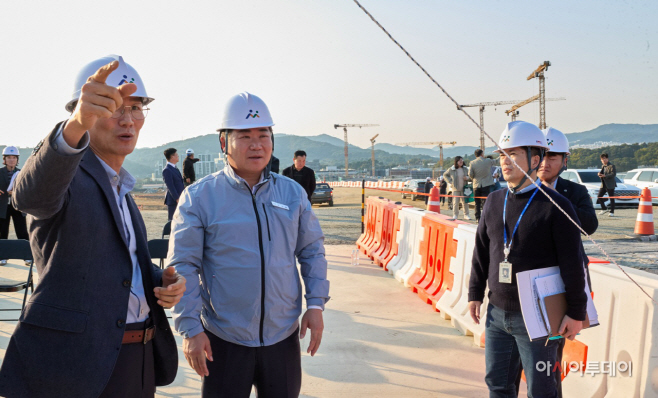 오세현 아산시장 센트럴시티 현장방문