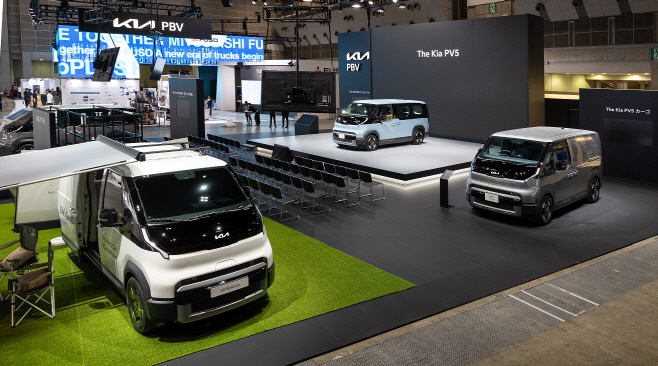 (사진1) '2025 재팬모빌리티쇼' 기아관 전경