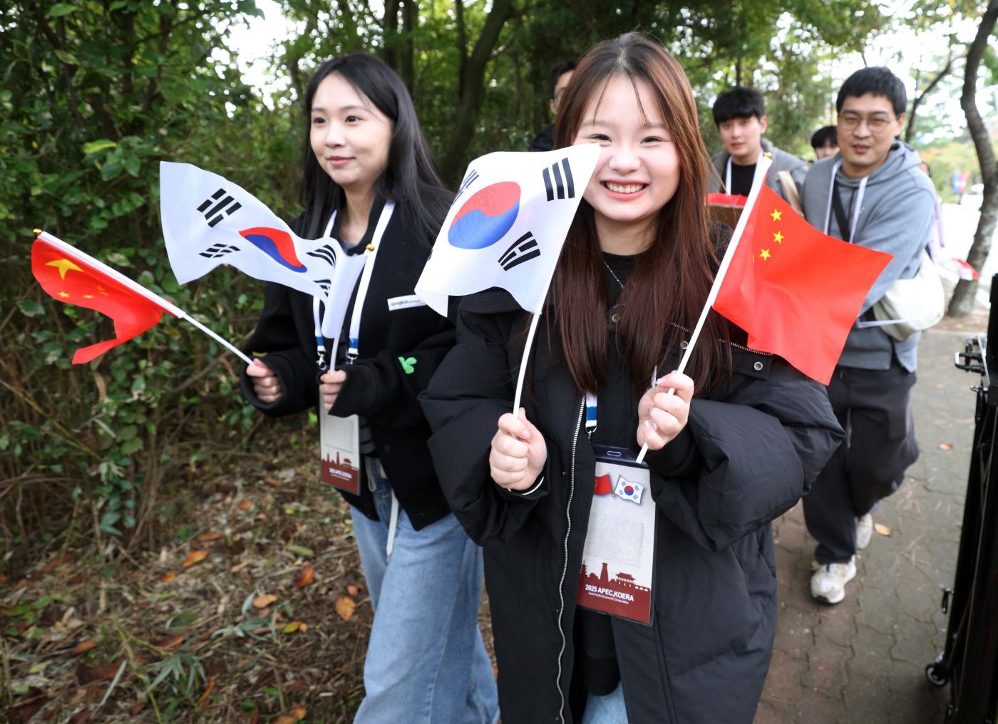 '한중 우호를 바랍니다'