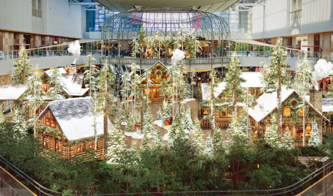 현대백화점 더현대 서울 2025년 크리스마스 공방 랜더링 이미지