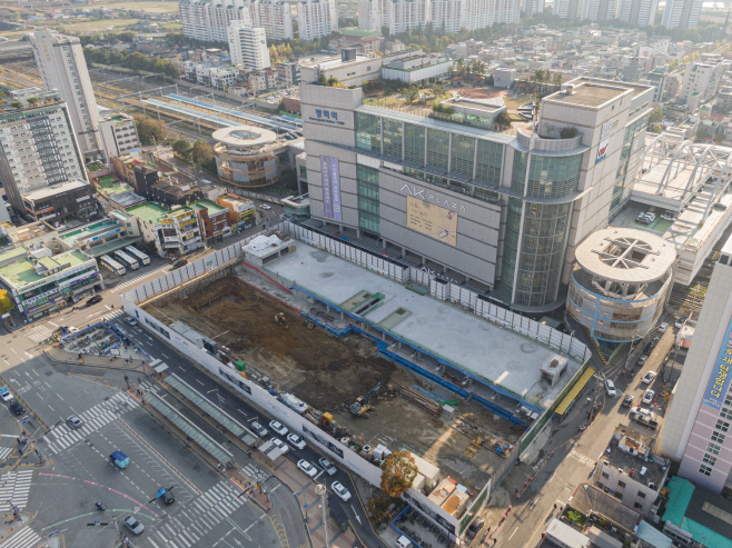 평택시, 평택역 오거리 공사 착수