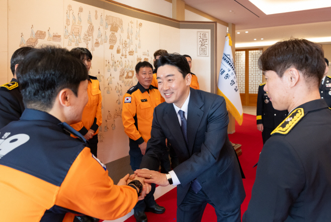 강훈식 비서실장, 소방 공무원 격려 오찬 참석