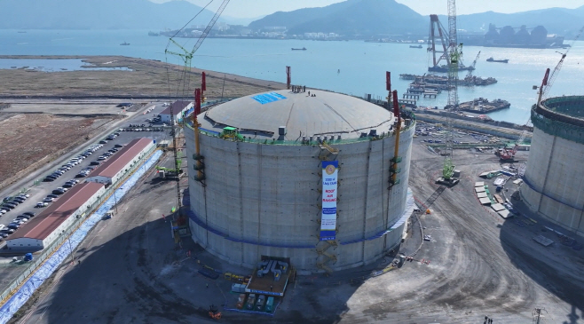 여수 '동북아 LNG 허브 터미널' 상량식