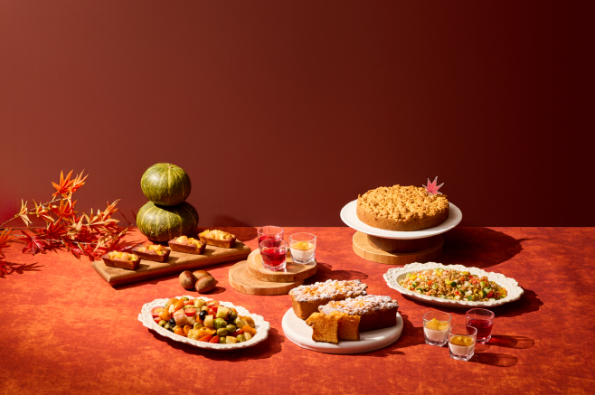 곤지암리조트 브런치 뷔페 레스토랑 미라시아에서는 가을 단풍 색감을 재해석한 가을 디저트를 새롭게 선보인다