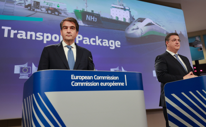 BELGIUM EU COMMISSION TRANSPORT <YONHAP NO-6668> (EPA)