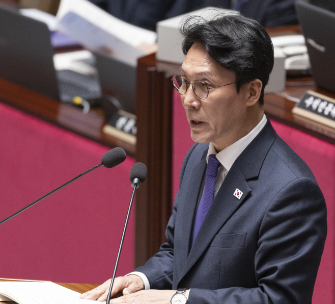 2026년도 정부 예산안 설명하는 김민석 국무총리<YONHAP NO-4410>