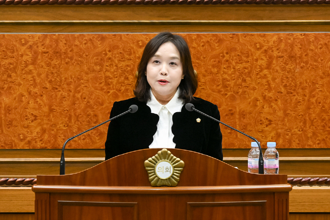 사진(의정부시의회 김현주 의원 제339회 임시회 제2차 본회의 5분 자유발언)