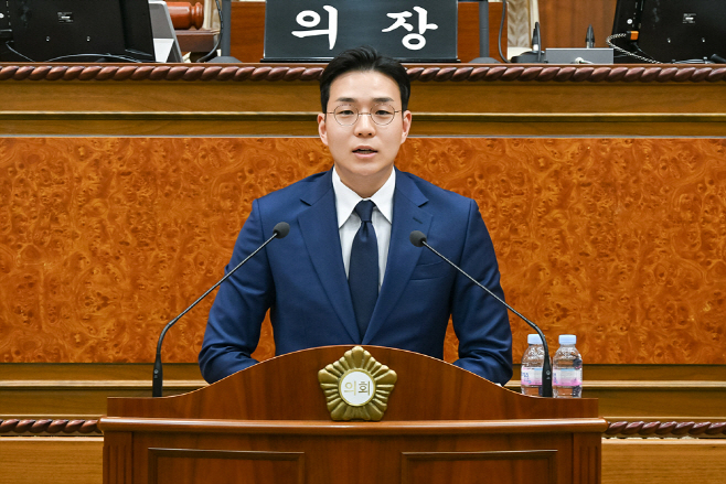 사진(의정부시의회 정진호 의원 제339회 임시회 제2차 본회의 5분 자유발언)