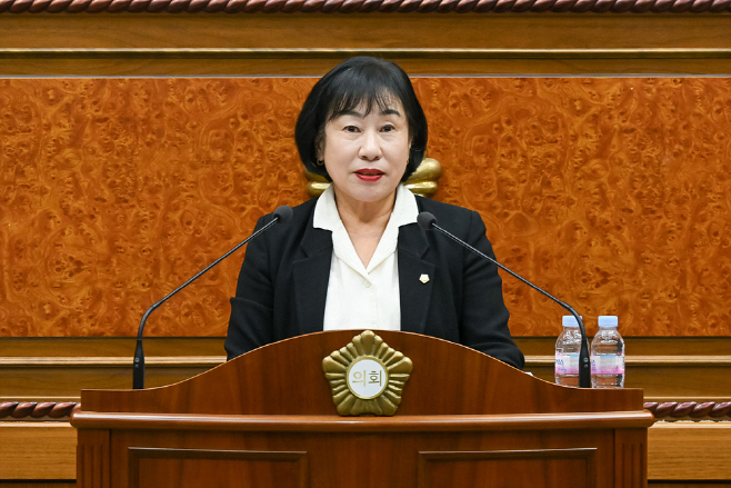 사진(의정부시의회 권안나 의원 제339회 임시회 제2차 본회의 5분 자유발언)